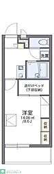 レオパレスソワメゾン3 1Kの間取図画像
