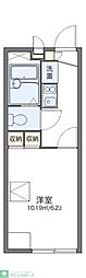 レオパレス八坂 1Kの間取図画像