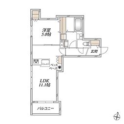 仮)入谷西3丁目メゾン 1LDKの間取図画像