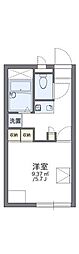 レオパレスドエルKMT 1Kの間取図画像