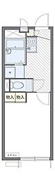 レオパレスヴィフ 1Kの間取図画像