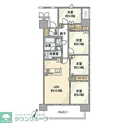 ファーストリンクレジデンス 4LDKの間取図画像