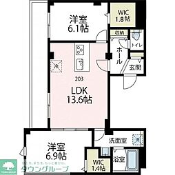 間取図画像 2LDK