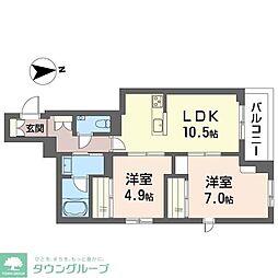 間取図画像 2LDK
