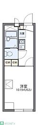レオパレスみのりハイム 1Kの間取図画像