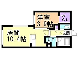 ステージア裏参道（ＳＴＡＧＥＡ裏参道） 5階1LDKの間取り