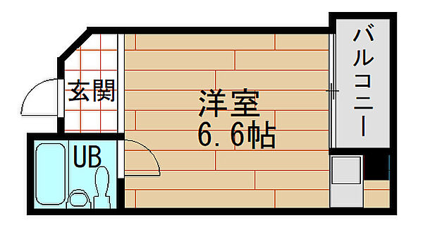 メゾンブランシェ1番館 ｜大阪府大阪市此花区春日出北１丁目(賃貸マンション1R・5階・17.28㎡)の写真 その2