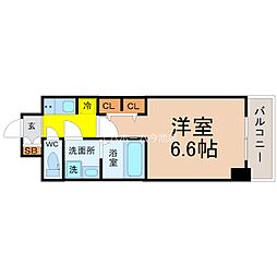S-RESIDENCEImaikearcana 1Kの間取図画像