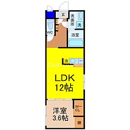 間取図画像 1LDK