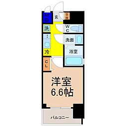 SEASONFLATSCHIKUSA 1Kの間取図画像