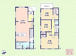 松戸市小山　5期　新築　全2棟