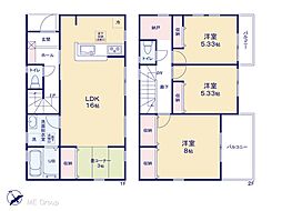 松伏町田中3丁目　第2　新築一戸建て　全3棟