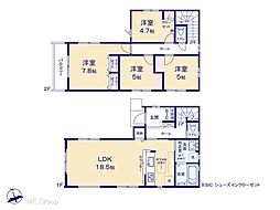 ふじみ野市元福岡2丁目2期　新築一戸建て　全2棟