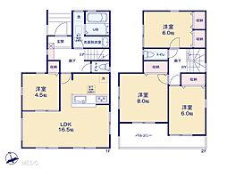 新座市畑中1丁目　第2　新築一戸建て　全3棟