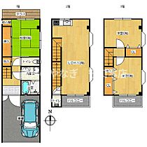 プレザントヴィレッジN棟 N7 ｜ 大阪府守口市寺方元町1丁目5-12（賃貸テラスハウス3LDK・1階・78.78㎡） その2