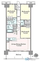 間取図画像 3LDK