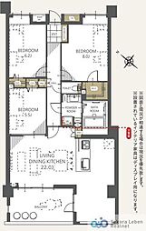 レーベンハイム古河プリームスフォルツァ 3LDKの間取図画像