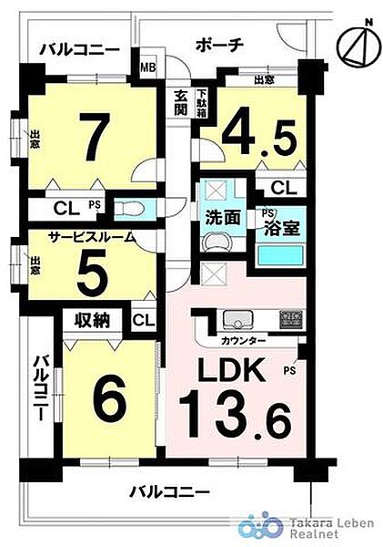 間取りを拡大表示