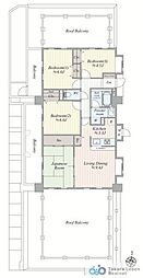 レーベンハイム吉川参番館 4LDKの間取図画像