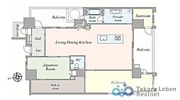 グラン・ラドゥーノ 2LDKの間取図画像