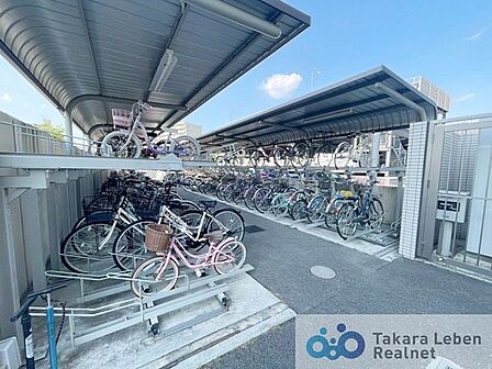 【2段式駐輪場】190台収容可能(使用細則要確認)