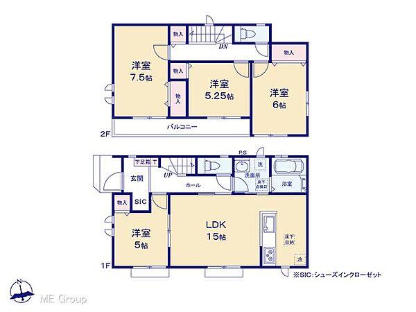 間取りを拡大表示