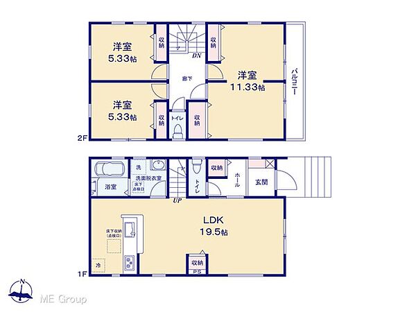 間取りを拡大表示