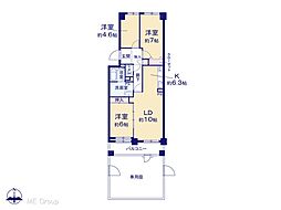 ユーアイコーポ川口 3LDKの間取図画像