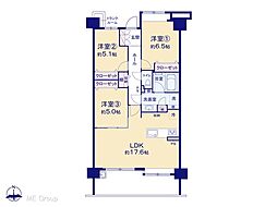 ブローデン青木町公園 3LDKの間取図画像