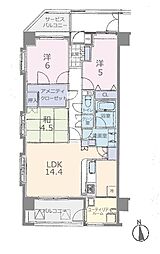 アルファスクエア新白岡ブランシェ 3LDKの間取図画像