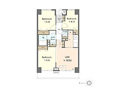 志木南パーク・ホームズ 3LDKの間取図画像