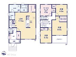 越谷市恩間(大袋)第3 新築一戸建て 全1棟