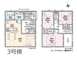 野田市蕃昌新田 第2 新築一戸建て 全3棟
