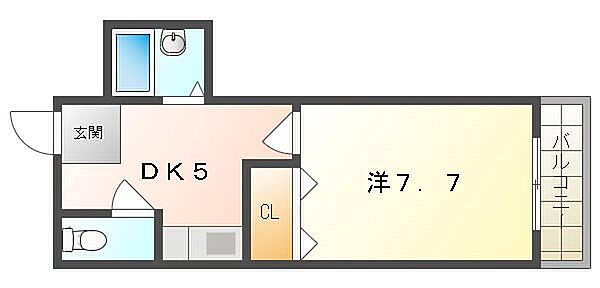 シャルマン大和田partI・II ｜大阪府門真市野里町(賃貸マンション1DK・5階・23.00㎡)の写真 その2