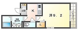 リブリ・コフレ22 1階1Kの間取り