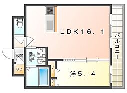 La　Douceur門真 7階1LDKの間取り