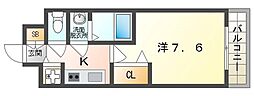 リアライズ門真本町 1Kの間取図画像