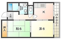 メゾン・ラ・フォーレ 2Kの間取図画像