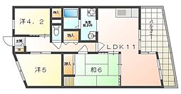 コム古川橋 3LDKの間取図画像