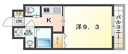 フォレストグレイス滝井駅前1 1Kの間取図画像