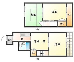 トゥリオーニ守口A棟 4Kの間取図画像