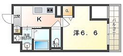 ルーチェ門真栄町 1Kの間取図画像