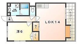 ブランドール・M3 1LDKの間取図画像
