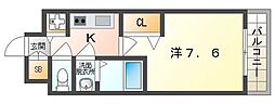 リアライズ門真本町 1Kの間取図画像