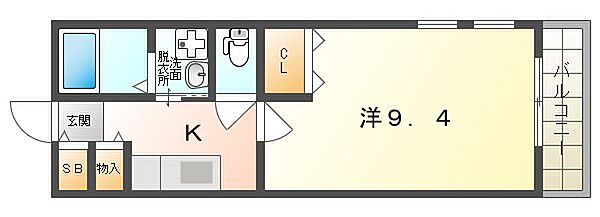 フェアリーカーサII ｜大阪府寝屋川市寿町(賃貸アパート1K・2階・31.70㎡)の写真 その2