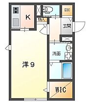 Ambiente（アンビエンテ）  ｜ 大阪府大東市南楠の里町（賃貸アパート1K・1階・31.38㎡） その2