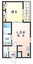 ドミール玉江  ｜ 大阪府交野市星田３丁目（賃貸アパート1LDK・2階・33.20㎡） その2