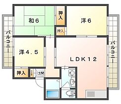 サンライズ星田A棟  ｜ 大阪府交野市星田４丁目（賃貸アパート3LDK・2階・62.84㎡） その2