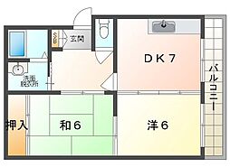 間取図画像 2DK