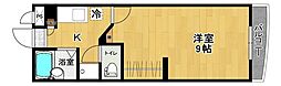 グリーンウッド郡山 1Kの間取図画像